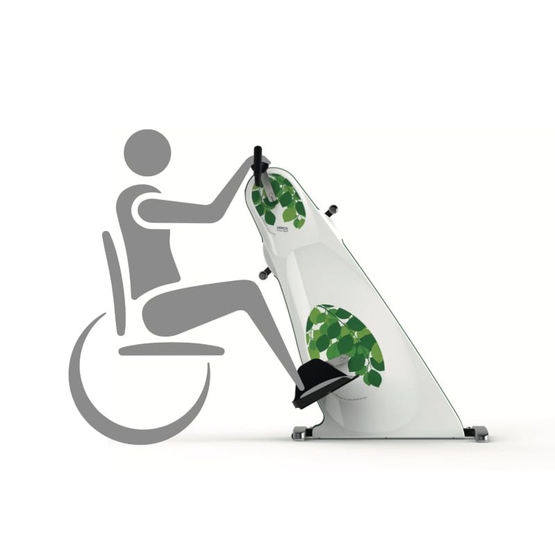 Exerciser for wheelchair